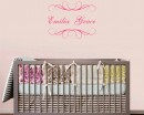 Customized Name Monogram Vinyl Decal Nursery Sticker